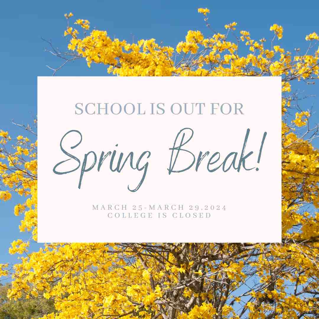 Spring break is officially here! Have a lovely break everyone 💛