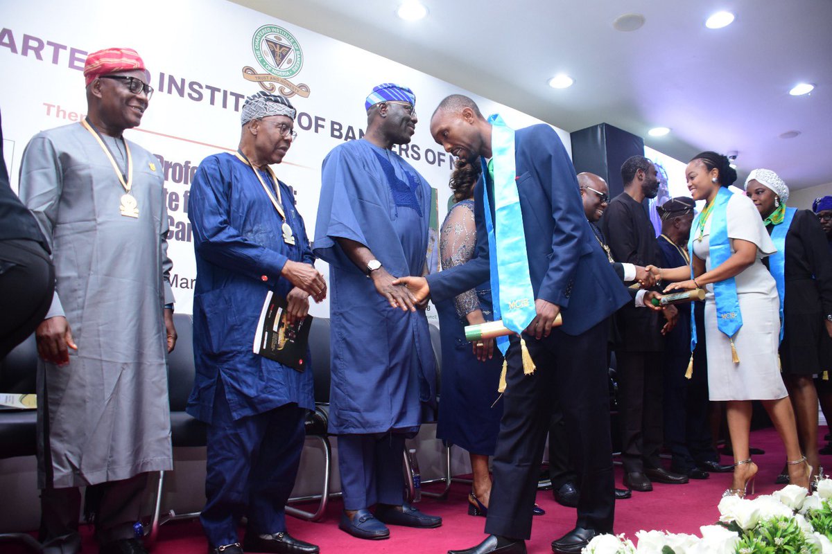 cibnigeria's tweet photo. A heartfelt congratulations to the Inductees, Chartered Bankers, MICB, and ACIB! Remember, the sky is just your starting point —keep reaching for new heights and soaring to even greater success! 

Congratulations 🎉🎉🥳

#CIBNInduction
#2024StreamOne https://t.co/3s6z2HssZm
