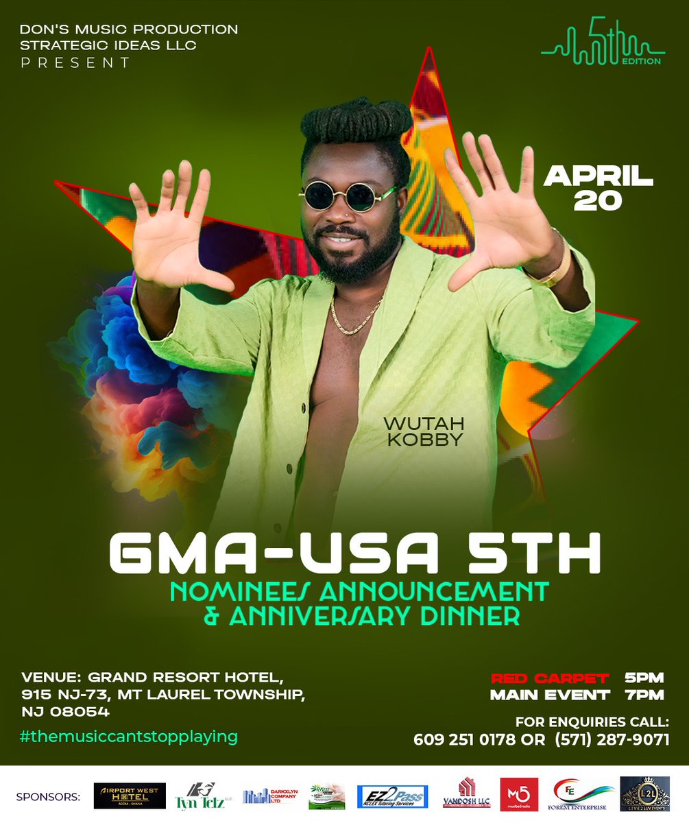 Performing Live! 
<a href="/Wutahkobby/">Wutah Kobby</a>

April 20, 2024
917 NJ-73 
Mt Luarel Township New Jersey 08054
5p Red Carpet, 7pm Main show
For Ticket Please call: 6092510188 or 571 287 9071
