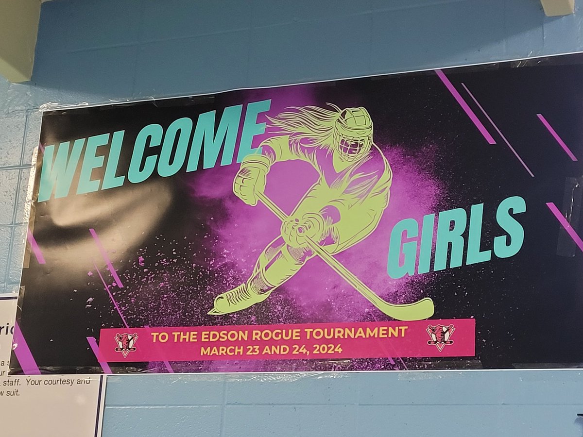 This will be a great way to end the season. It's difficult for smaller communities to put together girls hockey teams, but we made it happen. #girlshockey 
#edson