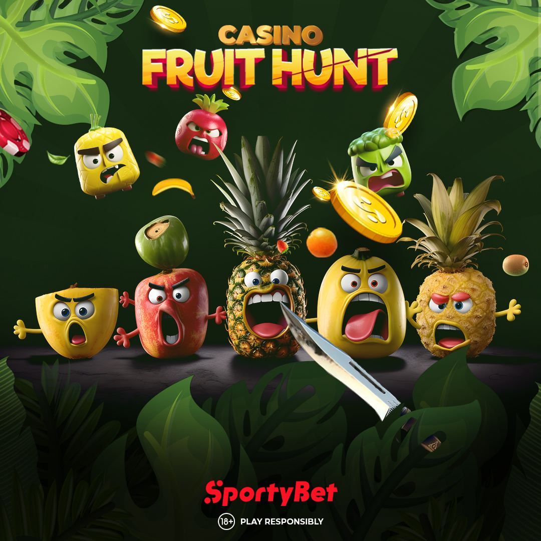 SportyBet's tweet photo. Your mission, should you choose to accept it: Fruit domination! 😎

Conquer SportyBet Casino's Fruit Hunt! 🍊🔪 

Play now: ▶️ https://t.co/kejyvDipD2

#sportybetcasino #fruithunt #SportyBet #Casino https://t.co/tCUybzBkWV