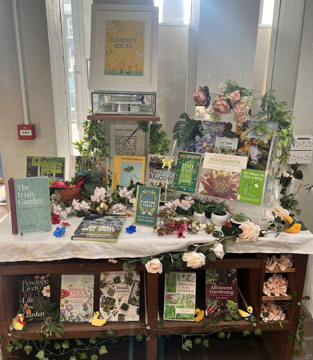 Now that the sun is finally making an appearance, get      inspired with all of our gardening books here in Bantry Library. #bantry #bantrynoticeboard
Relevant hashtags : #bantrylibrary