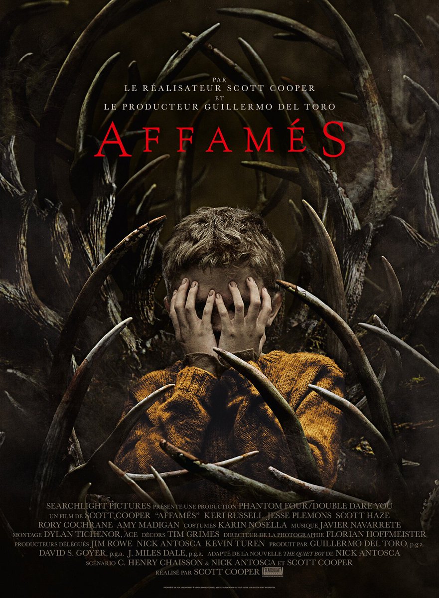 davidplt76's tweet photo. #Film2021:
"Affamés" (Scott Cooper)
⭐

Malheureusement plus proche de "The Pale Blue Eye* que du génial"Hostiles" : un début intriguant (drame social porté par un casting au top) qui s'enlise très vite dans un film de monstre mythologique d'un classicisme lourd et décourageant https://t.co/6pFWf4hIil