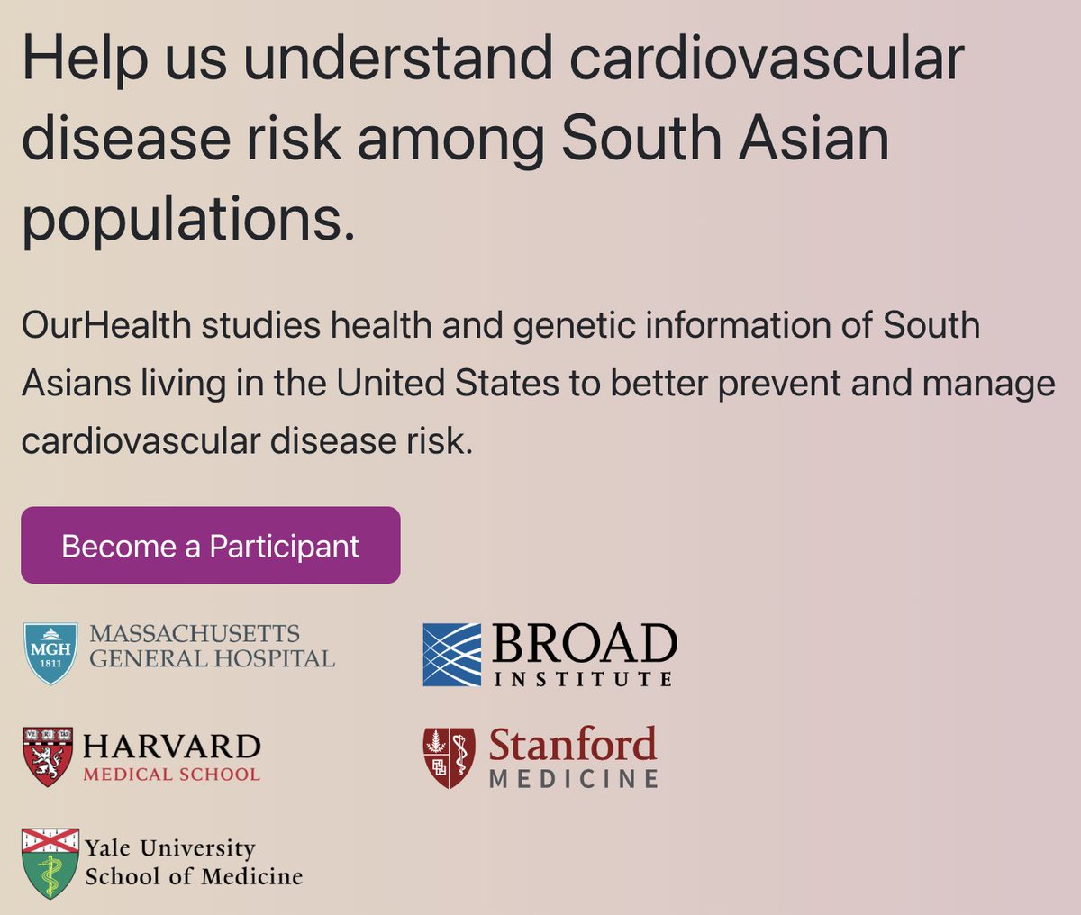 🌟Thanks to you all, 1,000 have signed up for @ourhealthstudy!🌟 Join! ourhealthstudy.org @StanfordMed @YaleMed @harvardmed @broadinstitute @MassGenBrigham