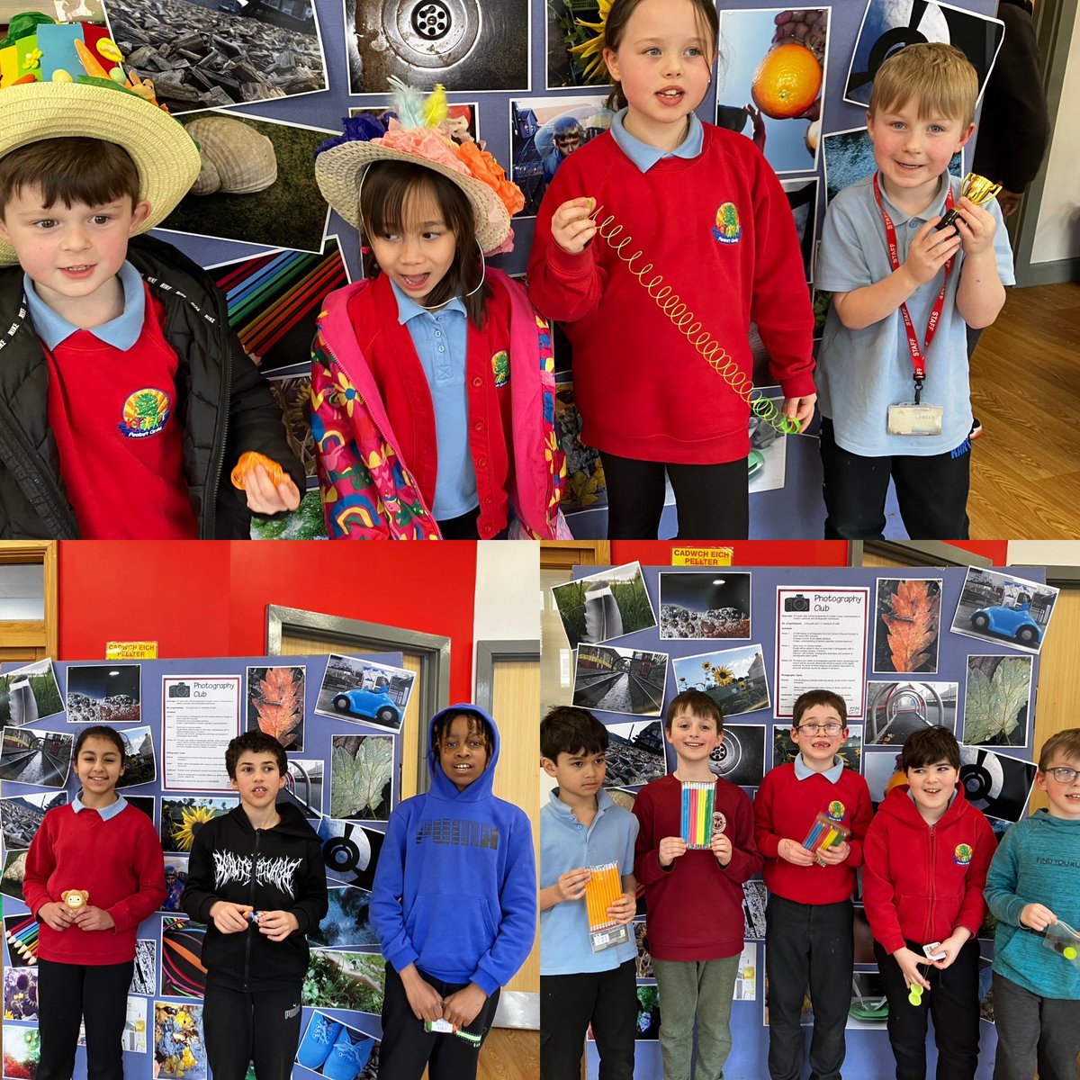 PentrerGraig's tweet photo. Over 150 attendance certificates were sent out to children who achieved 95-100% or improved efforts  since January , many children were picked out of a prize draw and from each class Reception YR 6 these are the lucky winners, well done on super efforts  Enjoy the Easter Hols 🌟 https://t.co/m18MBuVeWF