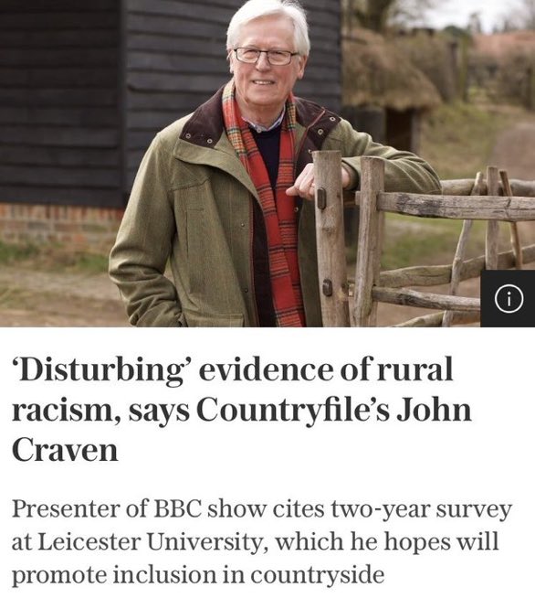 I’m old enough to remember running home to watch John Craven’s ‘Newsround’. 

Glad my energy wasn’t wasted as it seems he is currently boiling the piss of every racist in the country…
