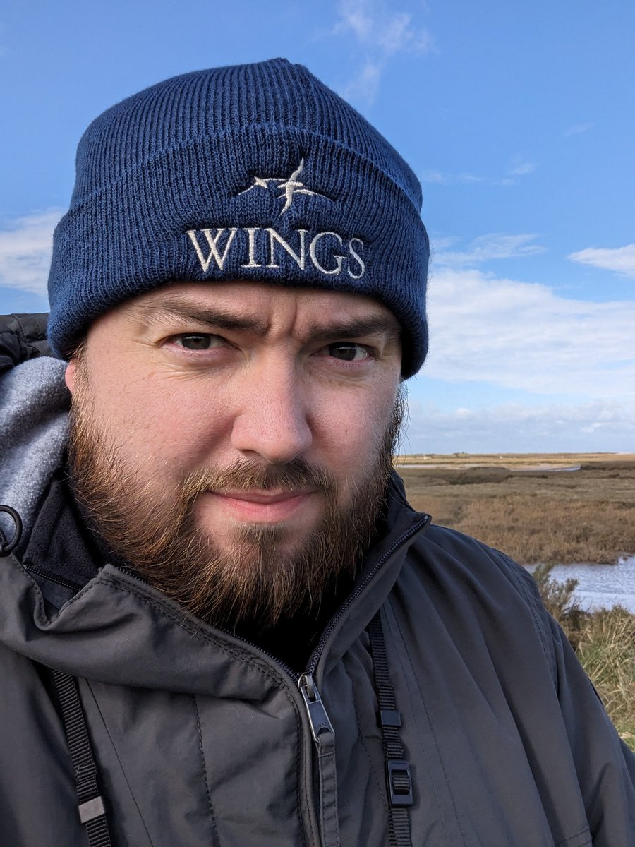 Great to be out guiding for @onestopnatureshop and @DeepdaleCamping this morning. Blustery weather with showers but a great group of clients and good views had of Ruff, Marsh Harrier, Mediterranean Gull, and much more. Obligatory stern selfie attached...