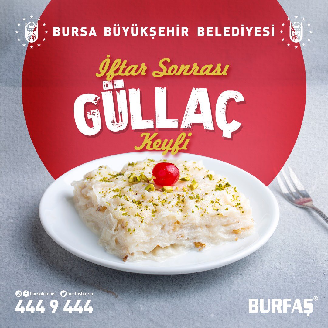 Bugün iftar sofrasının vazgeçilmezi: Güllaç 😋🍽️✨ 📍Merinos Sosyal Tesisleri ➡️Menülerimiz burfas.com.tr adresinde ! #GüllaçZamanı #İftarTatlısı #LezzetDoluAnlar