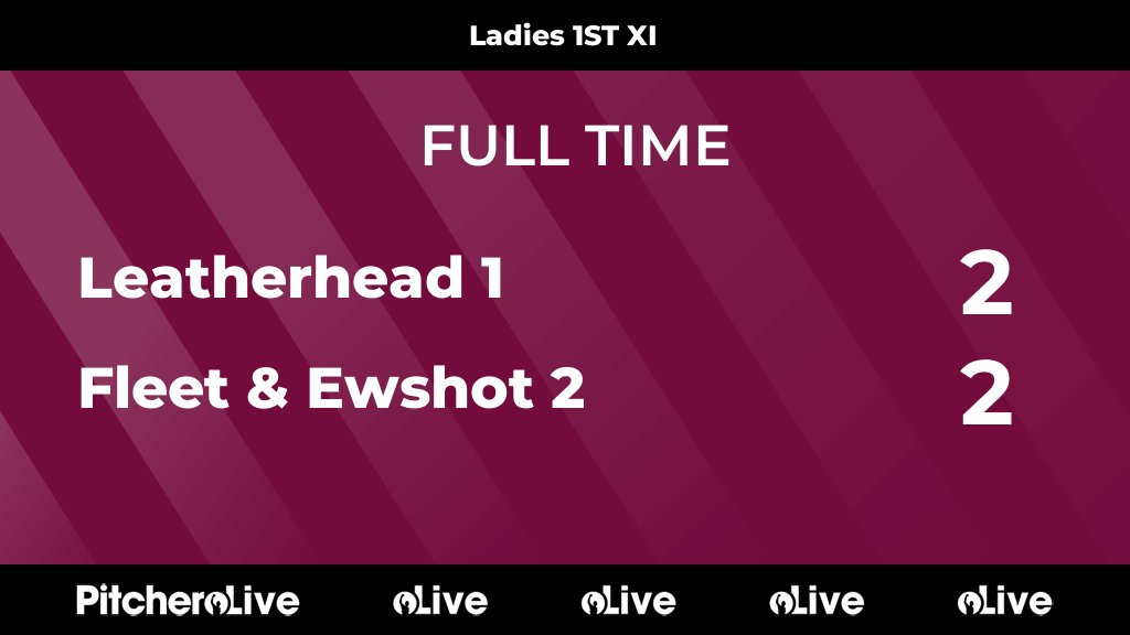 FULL TIME: Leatherhead 1 2 - 2 Fleet &amp; Ewshot 2
#LEAFLE #Pitchero
leatherheadhockeyclub.co.uk/teams/261969/m…