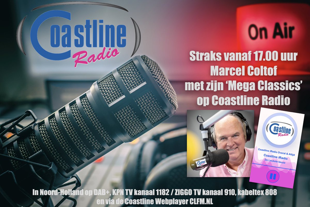 MegaClassics Bonaire & Coastline FM (@megaclassics) on Twitter photo LIVE te beluisteren via CLFM.nl en via DAB+ in Noord-Holland. #radio #radiostation #radioshows <a href="/coastlinefm/">Coastline Radio</a> LIVE te beluisteren via CLFM.nl en via DAB+ in Noord-Holland. #radio #radiostation #radioshows <a href="/coastlinefm/">Coastline Radio</a>