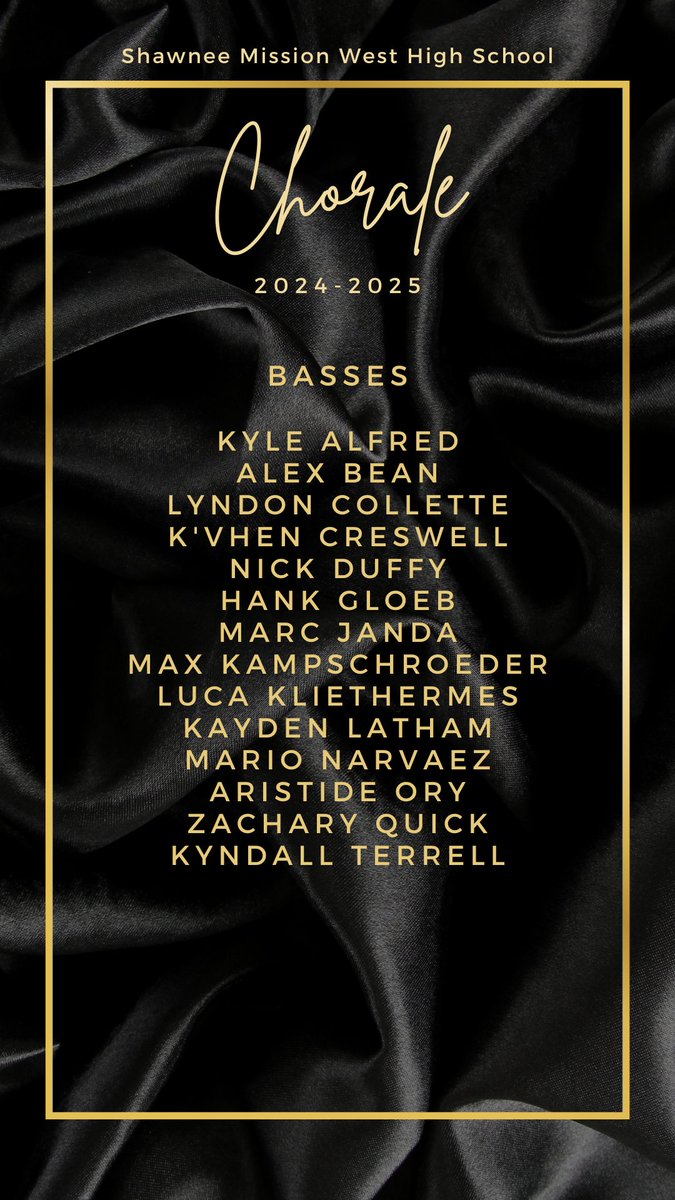 Congratulations to all the singers on their choir placement for next year!