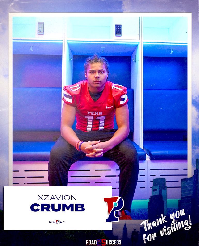 XzavionCrumb's tweet photo. Had a great time @PennFB 
@Greg_Chimera @CoachDupont https://t.co/iEXMq5knyz