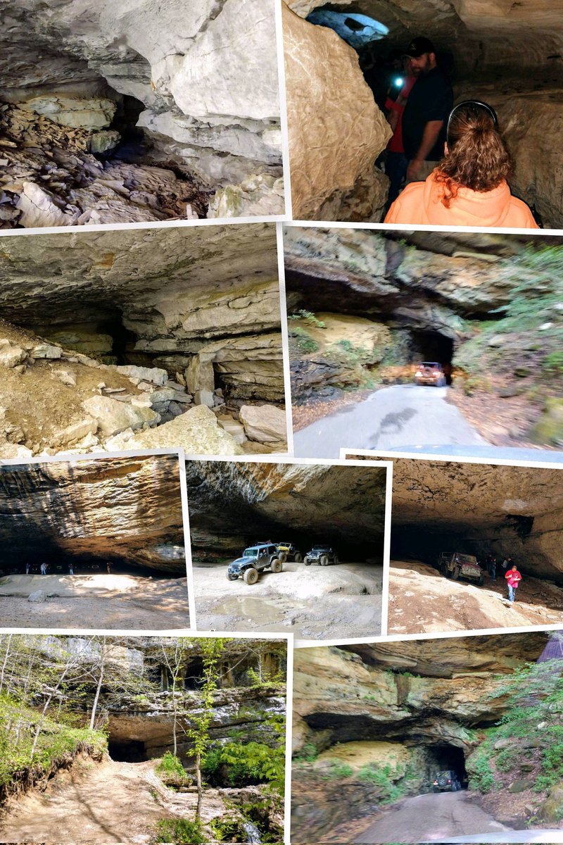 My phone created a collage called exploring underground.