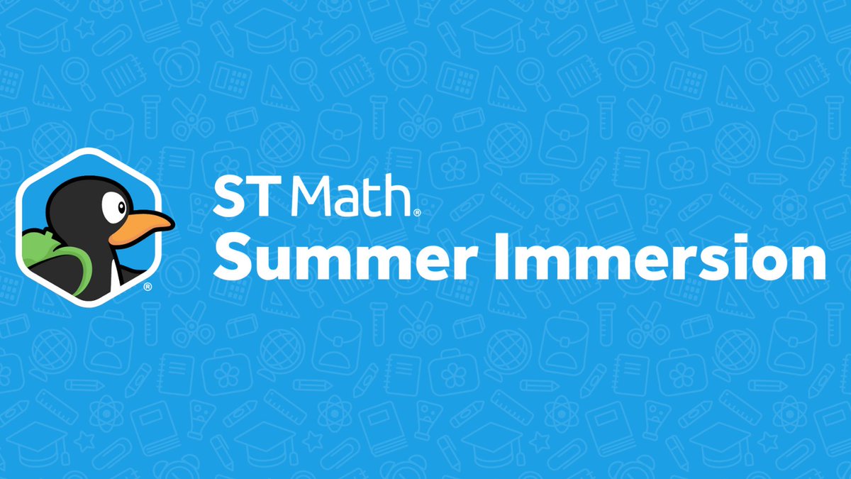 ST Math Summer Immersion provides students in grades K-5 with an opportunity to accelerate math learning during the summer months. Students experience engaging and fun puzzles, lessons, and projects that focus on grade-level development. hubs.ly/Q02qgfLp0 @STMath