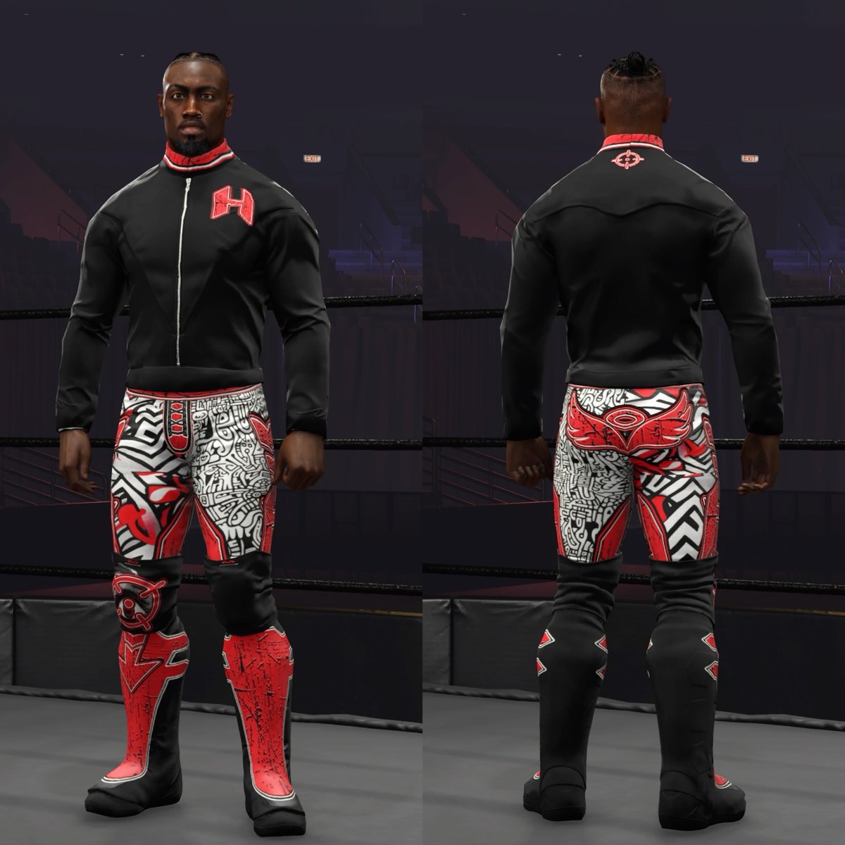 A2JWWE2k's tweet image. ⚫️🟣 Harlo JR 🟣⚫️ 

The return of the Young, Athletic and Hungry superstar!

With an updated look and two attires! 

Now Up on CC!

Tags: A2J / AWF

#AWF #CAWs #Cawcommunity #wwe2k23 #WWE #Caw #originalcaw #A2J