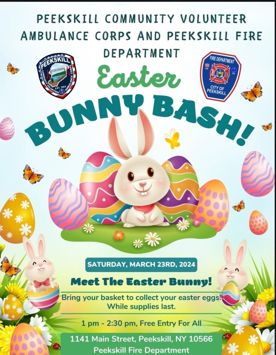 PeekskillVAC's tweet image. Today’s Easter event at the firehouse is still on!!!