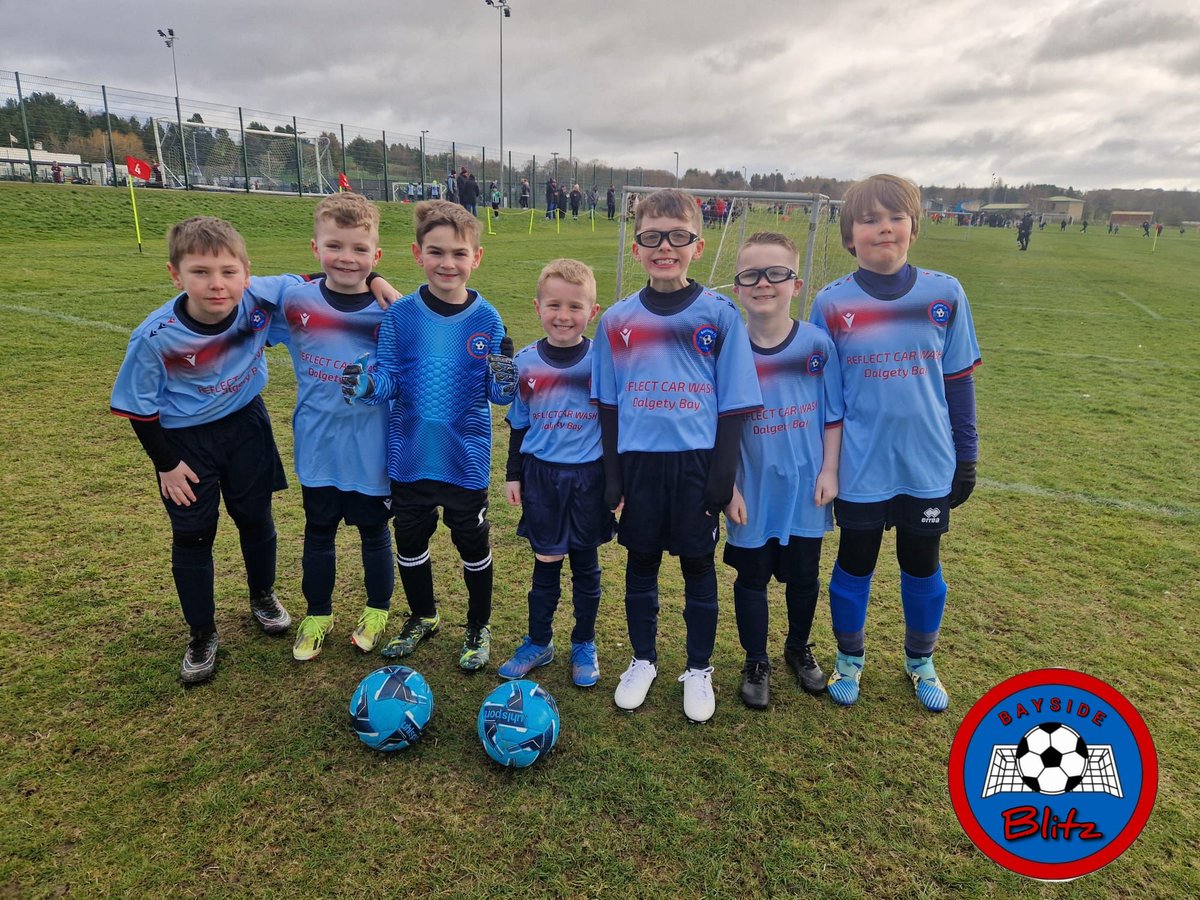 Our Bayside 2016 Boys Bullets, Broncos &amp; Blitz after their 5s games today at Pitreavie.

6 brilliant games, with some great football and saves on display ⚽

Well done boys!