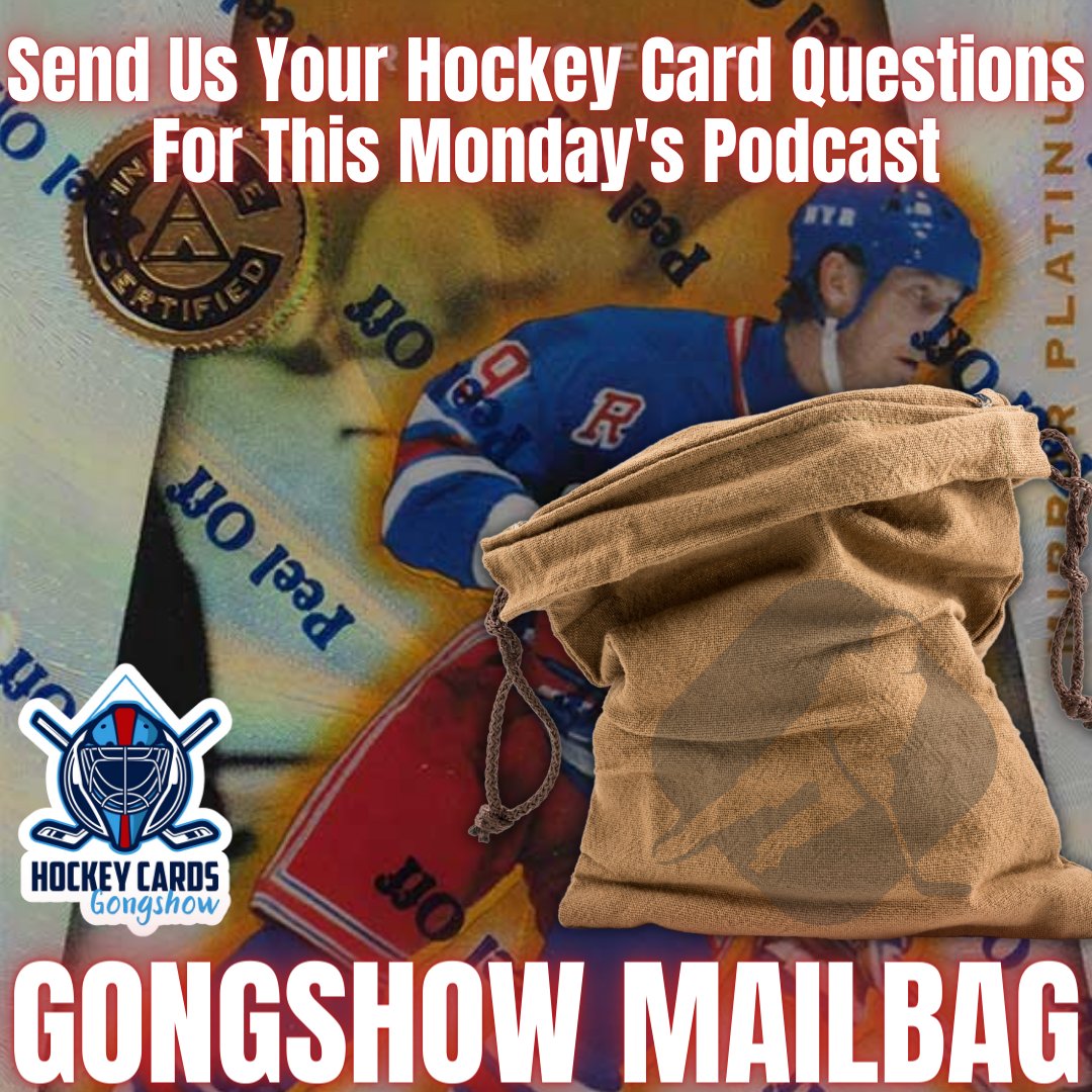 Reply with your hockey cards questions and we'll answer them on Monday's Gongshow podcast! #NHL #NHLcards #hockey #hockeycards #upperdeck #bedard #gretzky #mcdavid #ovechkin #austonmatthews #sidneycrosby #lemieux #jagr #patrickroy #kaprizov #mackinnon #makar #jackhughes