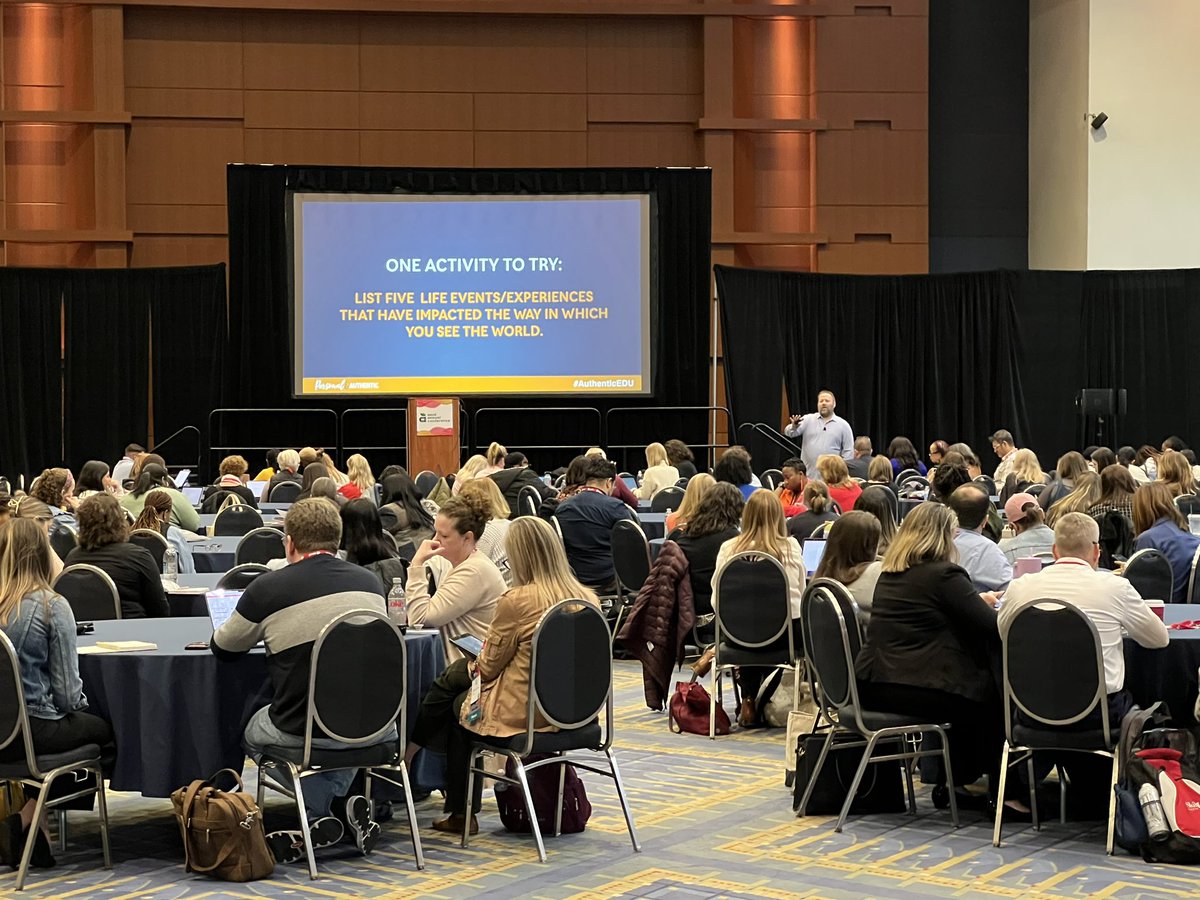 A packed house for @thomascmurray! If you haven’t read his book Personal & Authentic it’s a MUST read! #AuthenticEDU #ASCD24 “Do you listen to respond or listen to understand?” So much goodness, Tom!