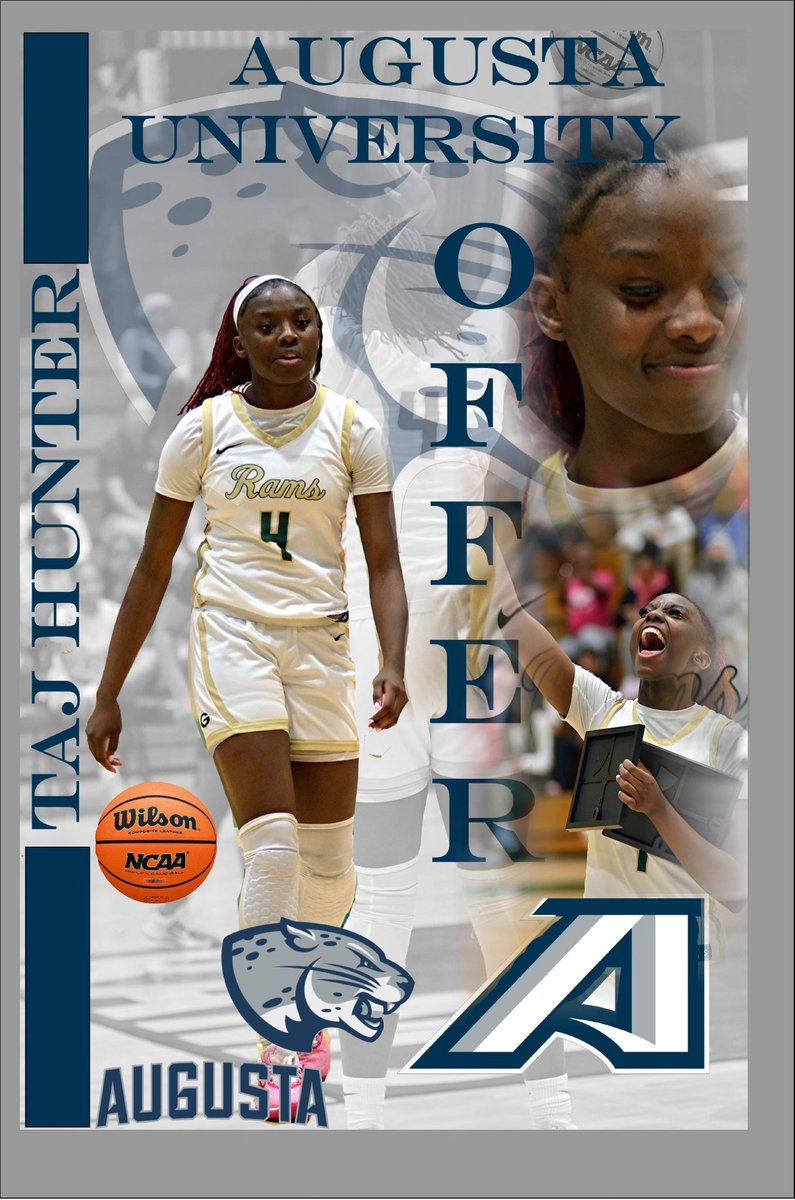 After a great conversation with @CoachCStew14 . I am blessed to receive an offer from Augusta University! #Gocats💙 @GHSLadyRams @PRO_Movement1 @GDPsports @pitts_academy