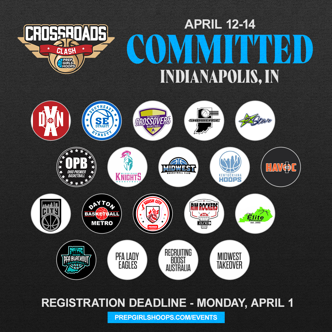 Look who's 𝗖𝗢𝗠𝗠𝗜𝗧𝗧𝗘𝗗 to @PGHCircuit events ✔️ April 12-14: Legacy Region Kick-Off in Milwaukee, WI April 12-14: Crossroads Clash in Indianapolis, IN Limited spots remain. Secure yours! Register: prepgirlshoops.com/events