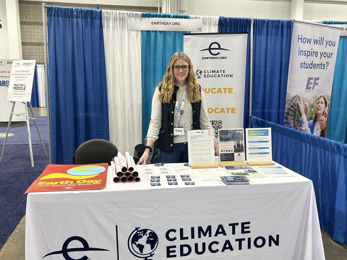 At #NSTAspring24? Be sure to pop over to the @EarthDay booth 210 to meet @lindsay_zilly and @TakeActionEdu! Info on: - Climate action education - #Coding4Climate: coding4climate.org