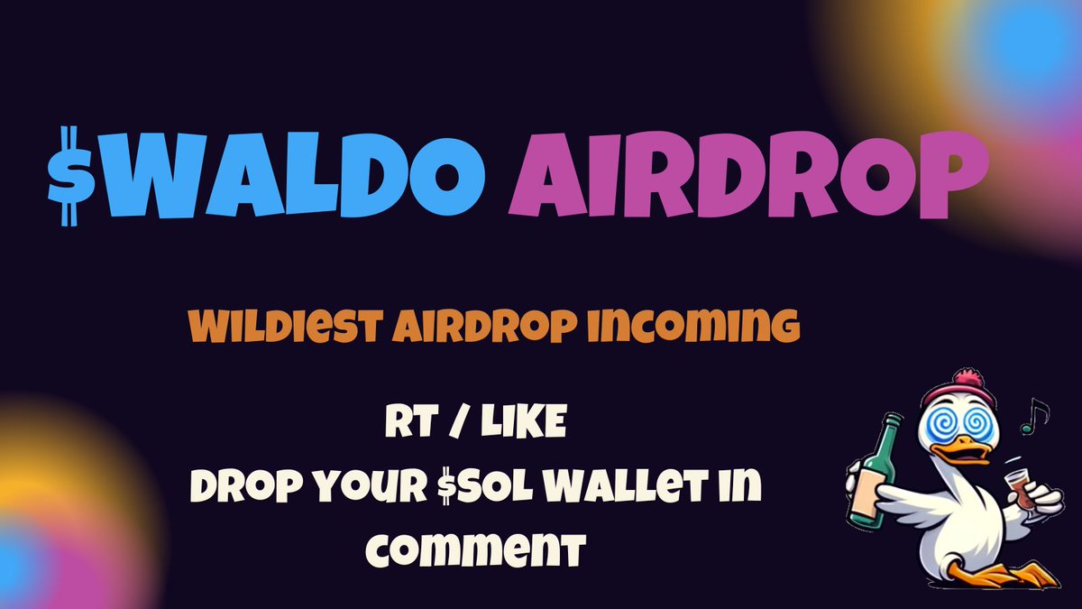 WaldoSolana's tweet image. 🚨 #AIRDROP 

✅RT+FOLLOW

 ✅Put your $SOL Wallet in Comment 

$SAMO $BONK $WOOF $WIF $POPCAT $BOME $WEN

WILL GET EXTRA $WALDO