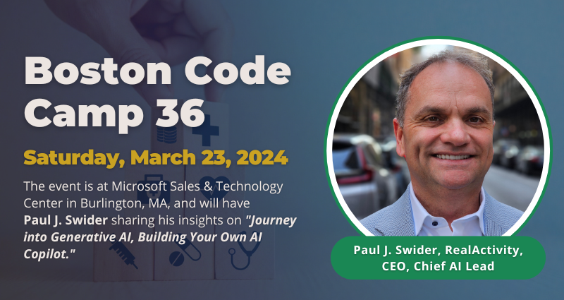 realactivityusa's tweet image. 🎂 Celebrating @pswider&apos;s birthday with a special session on AI at 1 PM! Join us at #BostonCodeCamp36 for insights into #GenerativeAI and a slice of innovation. 

Happy Birthday Paul! 🥳

#boscc #AI #mvpbuzz #Copilot