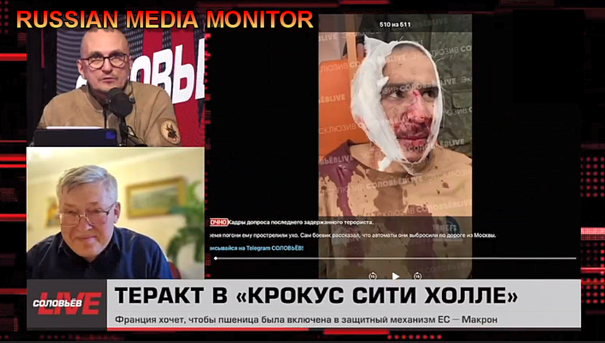 JuliaDavisNews's tweet photo. After cutting off a suspect's ear and making him eat it (it's on video), Russian law enforcement can be heard telling the suspect during an interrogation that he has "only one ear left." Propagandists claim his ear "was ripped off by a tree branch, as he ran through the forest." https://t.co/P6NMNcMNVk