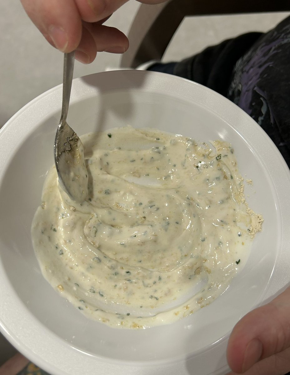 Today is national chip and dip day. Service users enjoyed making a garlic dip for their tortilla chips #ribbleward @WeArePendleview @wearewoodview @WeAreLSCFT