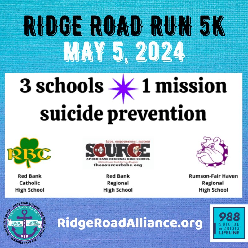 Rainy day blues…keep going!! If you or someone you know is in emotional distress call/text 988. YOU can help schools meet the needs of their school community. Sponsor/Register today!visit: RidgeRoadAlliance.org @RFH_Regional @TheSourceRBRHS @RBCCaseys