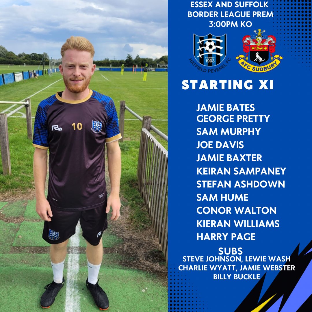 First team lineup for this afternoons game💙🖤