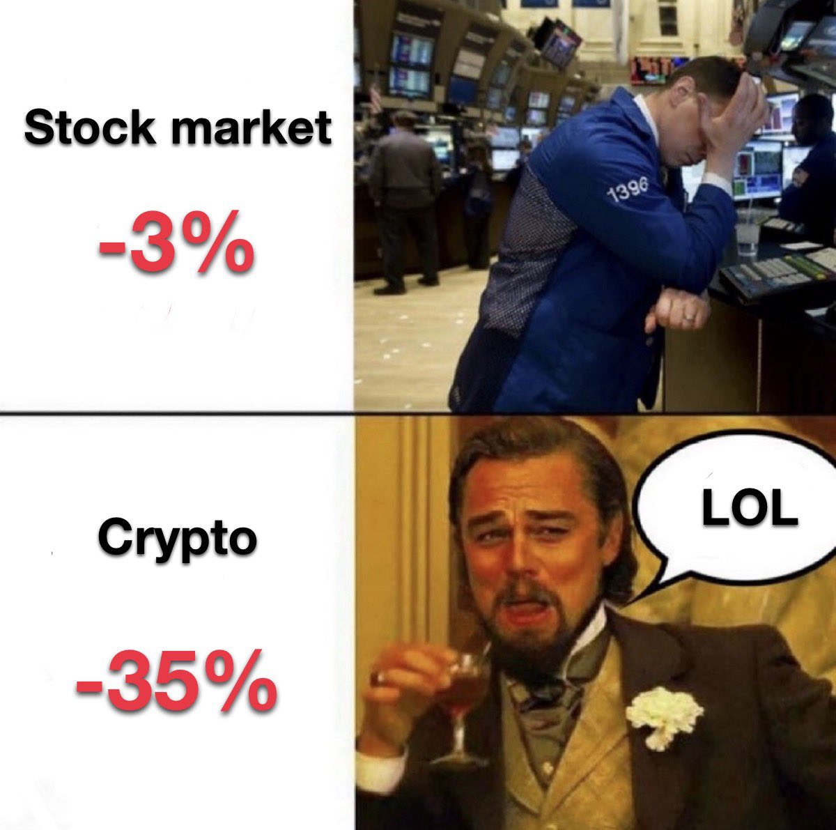 Stock market vs crypto