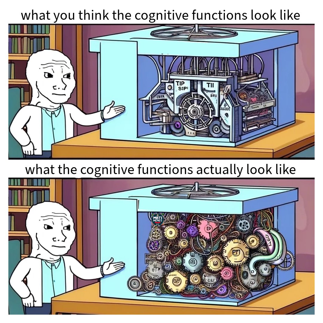 VergasBaxtor's tweet image. Expectation vs. Reality: The World of Cognitive Functions
#MBTI #CognitiveFunctions #ExpectationVsReality