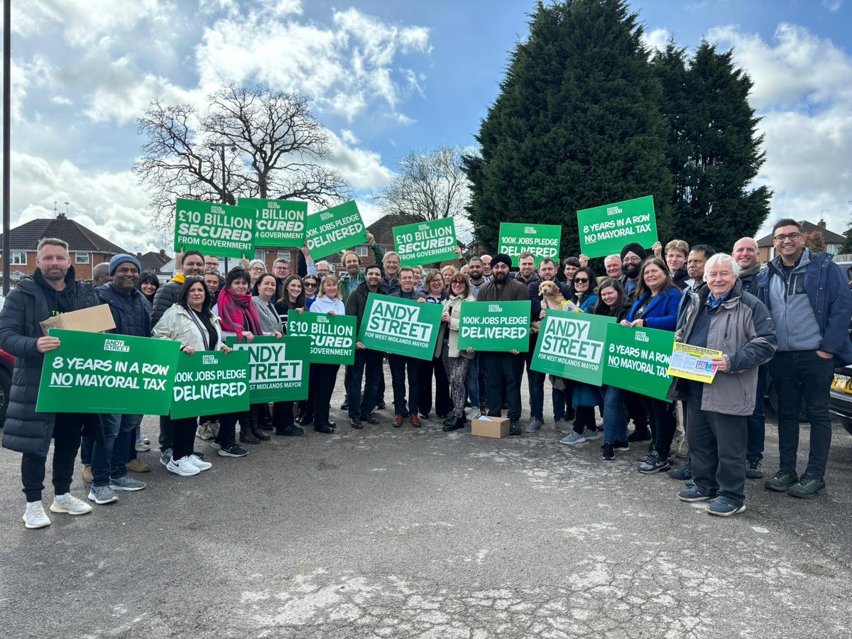 PrishSharma1's tweet photo. After a ☔️ Rainy Morning Campaign in #Shirley great to join our Campaign Launch for local elections and Andy Street”s Mayoral campaign today. Thousands of leaflets delivered.
Great Team work @solboroughcons team & @andy4wm team. #walk2win https://t.co/TG38X40Aw4