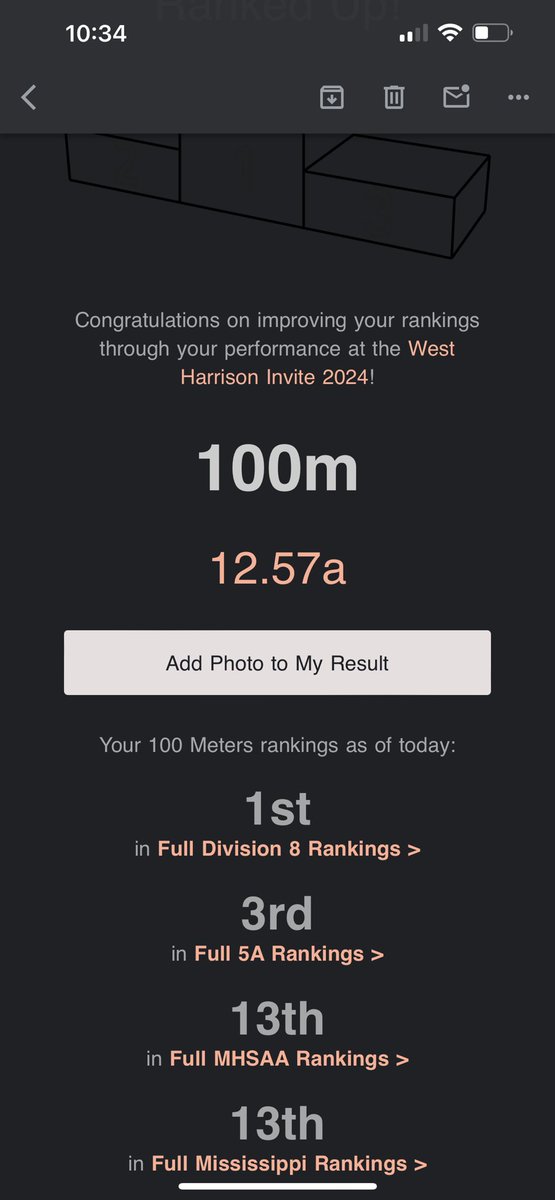 YasmyneMccann's tweet image. First meet back🥇 Clocked in at a 12.57 putting me in MS 5A TOP 3, #workingprogress @CourseLlc