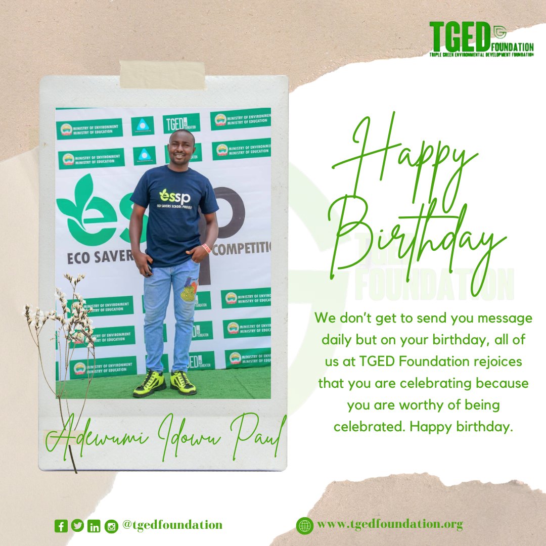 The warmest wishes to a great member of our team @hardewumipaul May your special day be full of happiness and fun. Cheers 🥂
