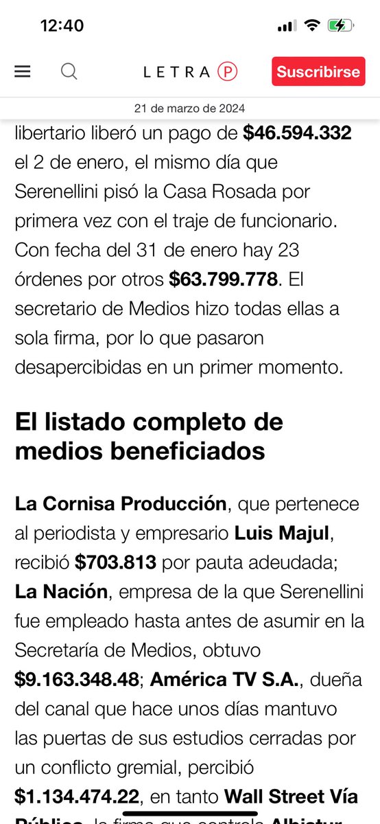 robdnavarro's tweet photo. Para los amigos hay plata y hay Pauta. https://t.co/pFDEbJKJtn