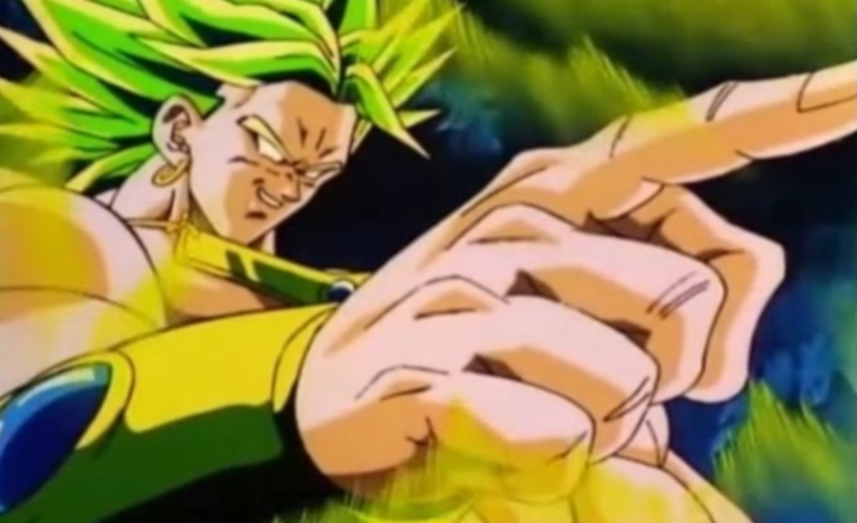 DTR_Vector's tweet photo. It is time for the Z Broly slander to end. 

Bro has scenes and quotes like these and people will look you in the eyes and tell you he has no character. 

Not everything has to be complex or nuanced. This guy OOZES character and a lot of y'all can't see it just because it wasn't deemed to be complicated enough.

He's just pure fucking evil and bloodlust, and it's ok to admit that that's just fucking cool.