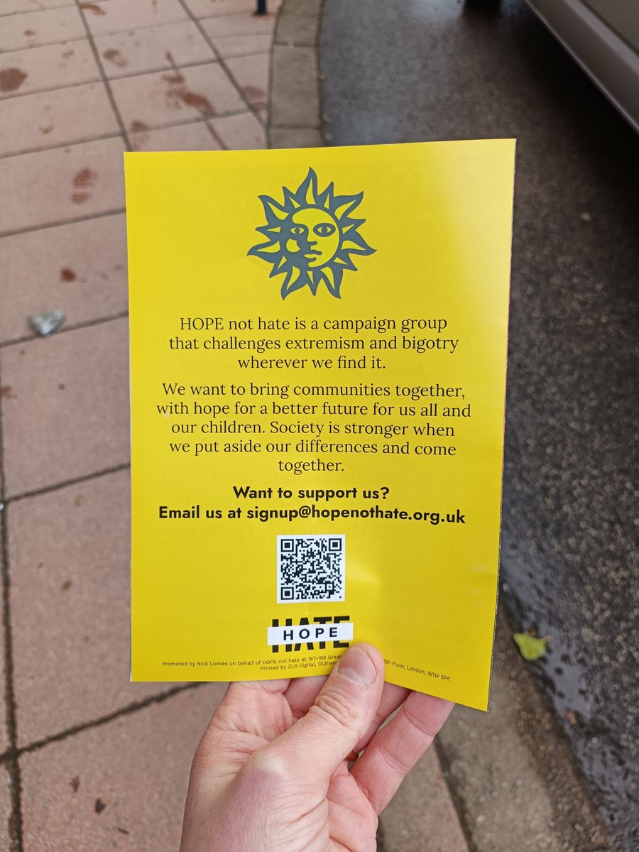 It was great for some of us to be working with <a href="/hopenothate/">HOPE not hate</a> today in Penrith.

Several hundreds (dare we say thousands?) of leaflets out across the town to tell residents of some of Mark Jenkinson's many shortcomings.

Here's to future collaboration ✊🏻.