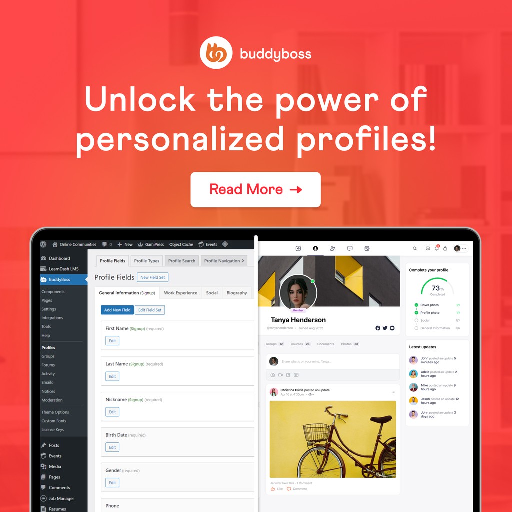 Unlock the power of personalized profiles! Discover how to configure all profile data fields within the BuddyBoss platform and optimize your users' experience. Watch our tutorial to ensure your members have everything they need at their fingertips 👉 youtube.com/watch?v=qoSmwI…