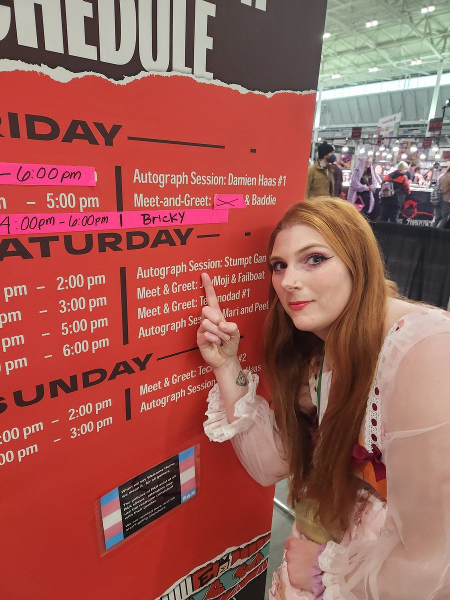 Stumptgames's tweet photo. Aenne and Jas are awake and excited to sign autographs, shake hands and kiss strong babies over at the PAX East queue hall!
See y'all soon!
#PAXEast2024 #yearoftheharpy #screeeee https://t.co/gpSBkVJb9K