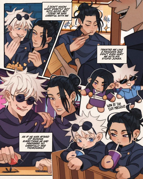 The other end [3/3]
.
Now you understand why the comic has such a name😭😭for me only this world exists, not gege's universe 🫶🏻🥰
.
#satosugu #jjk #jujutsukaisen 