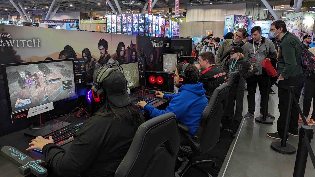 A little glimpse into what #PAX East has been looking like the past two days! 😄 We’re halfway through and excited to meet even more tacticians! ⚔️ #VeiloftheWitch