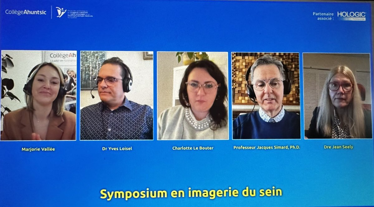 Merci pour l’invitation: screening for #breastcancer women 40-49yo at @CollegeAhuntsic and share the benefits of including women in their 40s in screening programs. Excellent panel discussion @YvesLOISEL Jacques Simard and Me Le Bouter from @provincequebec @uOttawaRad @CanadaSBI