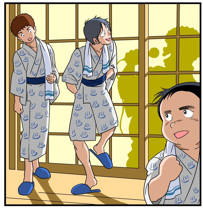 「男性中心 浴衣」のTwitter画像/イラスト(新着)