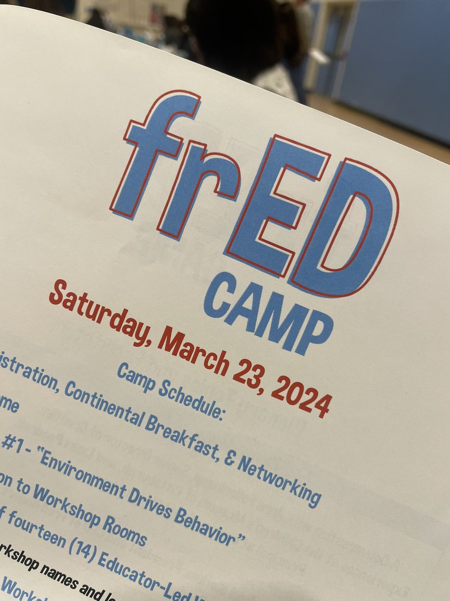 Amazing Saturday morning with inspirational educators learning how the Fred Method helps students wonder and learn! #frEDCamp @greggbehr @RyanRydzewski