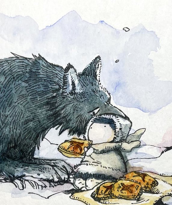 「holding wolf」 illustration images(Latest)