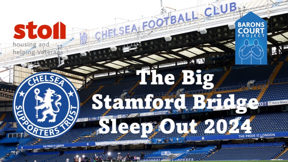 Good luck to everyone taking part tonight in the @ChelseaSTrust Big Stamford Bridge Sleep Out 2024. A brilliant event for two really important charities that champion the homeless, @stoll_veterans and @BaronsProject #CFCSLEEPOUT