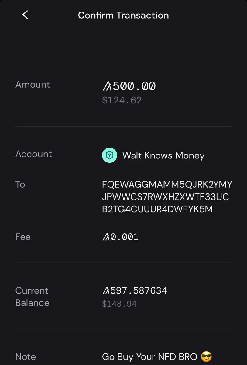 WaltKnowsMoney's tweet image. Winner Winner  🏆🏆🏆 
Follow @neurortiz1 
Repost and Tag 2 Friends
Next Giveaway is just 100 $ALGO
winner will be chosen in 12 hours
BONUS: 50 $Algo for @NFDomains Segments of @BlockCycleLabs